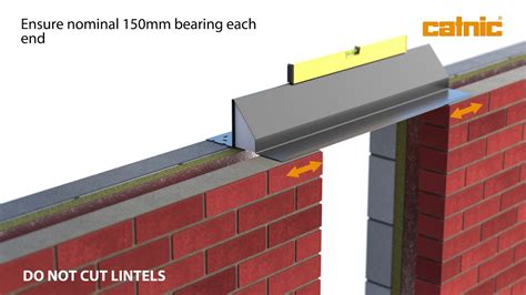 how to install a steel box lintel|installing a lintel brick wall.